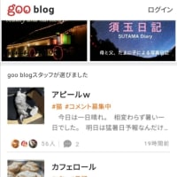 gooブログからのプレゼント