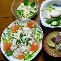 6/27　ばんごはん　冷しゃぶ