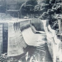 鉄道省信濃川水力発電工事材料運搬線　浅河原調整池