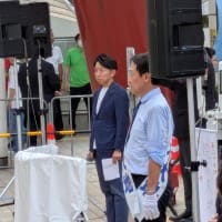 ７月３日　本日は第27回参議院議員通常選挙が告示日を迎え、鈴木大地候補、武見敬三候補の街頭演説へ向かいました