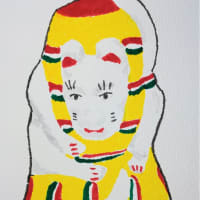 郷土玩具のハガキ絵Ⅶ　青森県下川原焼