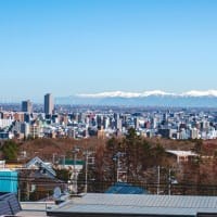 久しぶり快晴　暑寒別岳連峰姿を