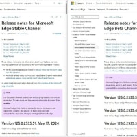 Microsoft Edge Beta チャンネルに バージョン 125.0.2535.51 が降りてきました。