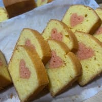 手作り「ハートパウンドケーキ」