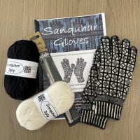 サンカ手袋を編む