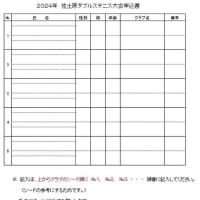 大会情報　 『 令和６年度 テニスの町さどわら「佐土原ダブルステニス大会」 』