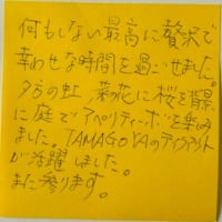 2025 4/8 お客様からのメッセージへのお礼