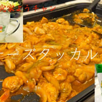 チーズタッカルビとビビンバの夕食