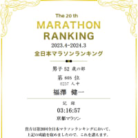 第20回全日本マラソンランキング
