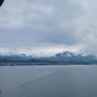 皐月6日（火）振替え休日、朝は雨！やがて比良山系になびく雲！
