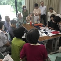 今日は伊達市で書道講習会…