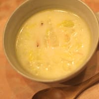 干し白菜と桜えびの豆乳スープ