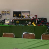 展示会のコンセント工事しました。
