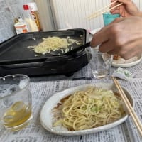 晩ご飯はお好み焼き！(≧▽≦)