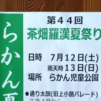 岩手県盛岡市茶畑　第44回茶畑羅漢夏祭り　らかん児童公園
