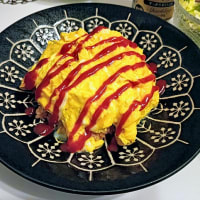 4月16日　オムライス定食飲酒。