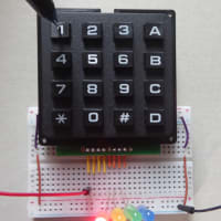 マイコン（Arduino）でFTdx10 のCAT制御（その２　４×４キーパッド）