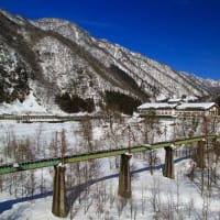 冬晴れの立山駅界隈。。。