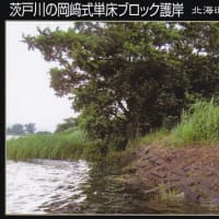 土木遺産 No.35 茨戸川の岡崎式単床ブロック護岸
