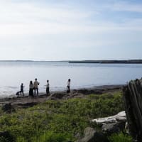 The Sunset over Lake Saroma