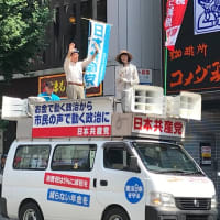 いよいよ参院選、比例は「日本共産党」・・・田村貴昭衆議院議員と熊本市中心商店街で訴え