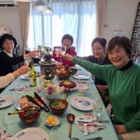 名古屋でロシア料理パーティ、政子さんのバースディを祝う。