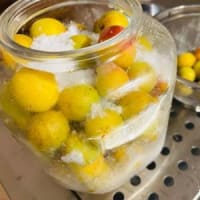 減塩梅干し梅酢漬け。その１。