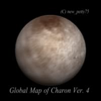 冥王星の衛星カロンの全球地表マップその４（本日最接近！）