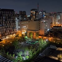 日本テレビ跡地の夜景、麹町付近の
