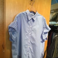 Lallia Mu'  バックプリーツストライプシャツ