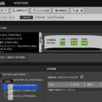 ヤマハNVR/SWX/WLXでのWi-Fi実装：NVR700W+SWX+WLX222のLANマップ
