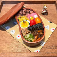 炊飯器で簡単赤飯弁当p(^_^)q