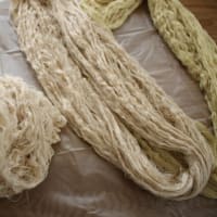 第3回染織実習「織りの準備」―　糸の糊付け･設計
