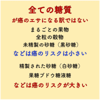 糖質の種類　癌リスク