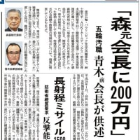 清和会森喜朗さん浮上で波紋・オリンピック高橋・アオキ・あるいは電通、国葬問題で議運理事会は与党ゼロ回答