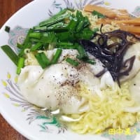 珉珉食品のせみ餃子のせ大黒食品のＡＫＡＧＩインスタント塩ラーメンの味