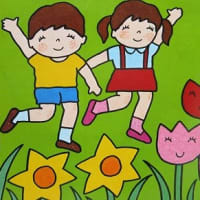 運動会 レトロ＊アリのブギウギ、お花のリズム