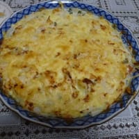 ジャガイモとインゲンのグラタン