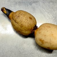 「写真＆俳句！」煮る前の蓮根しばらく眺めけり
