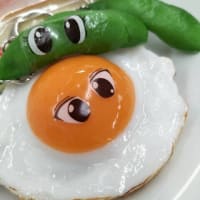 目がある目玉焼き？可食プリント