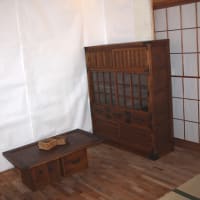 障子　水屋　昭和家具