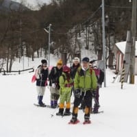 雪ガール　赤坂山ピークハント  with スノーシューイング