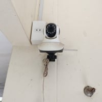 防犯カメラが、故障中。
