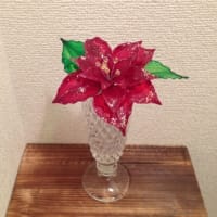 新作☆ポインセチア一輪