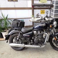 もう直ぐ夏休みですね！お出掛けの計画は決まりましたか？ROYAL ENFIELD METEOR350に付いてるシートバック、これ良いかも！