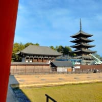 興福寺　北円堂の最終公開日に北円堂と国宝館に行き阿弥陀如来、無著菩、世菩薩を見る。
