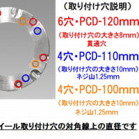 【ホンダジャイロ専用】100mmマルチホイールスペーサー ワイドホイール取り付けに！