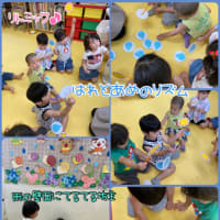 リトミックは、晴れと雨のリズム遊び(^^♪