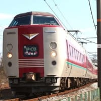 岡山の列車（381系特急やくも）