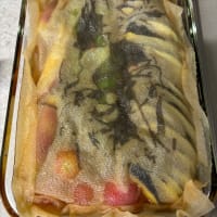 夏野菜漬けと最後のスイカ